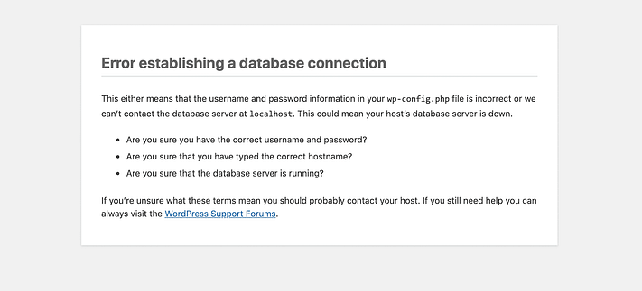 Error Establishing Database Connection - 20 خطای رایج وردپرس را بهتر بشناسید - رفع خطاهای وردپرس