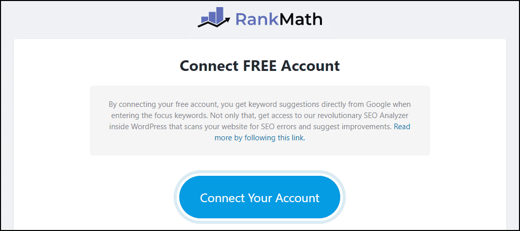 rank math plugin create account - بهینه سازی وب سایت وردپرسی با افزونه Rank Math SEO