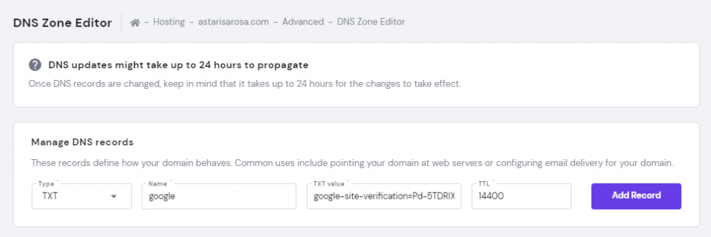 DNS zone editor 1024x341 1 - نقشه سایت وردپرس چیست و چگونه می توان آن را ایجاد کرد؟
