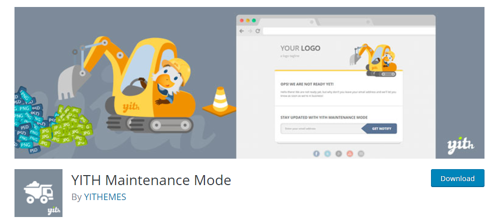 YITH maintenance Mode - بهترین افزونه های رایگان برای حالت تعمیر و نگهداری وردپرس